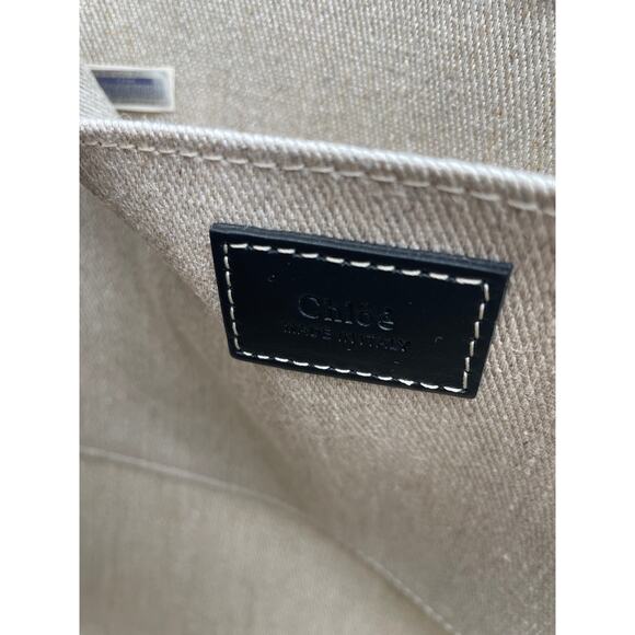 $2K BRAND NEW CHLOE LARGE WOODY DENIM SUMMER TOTE BAG NWT AUTHENTIC - Picture 15 of 16